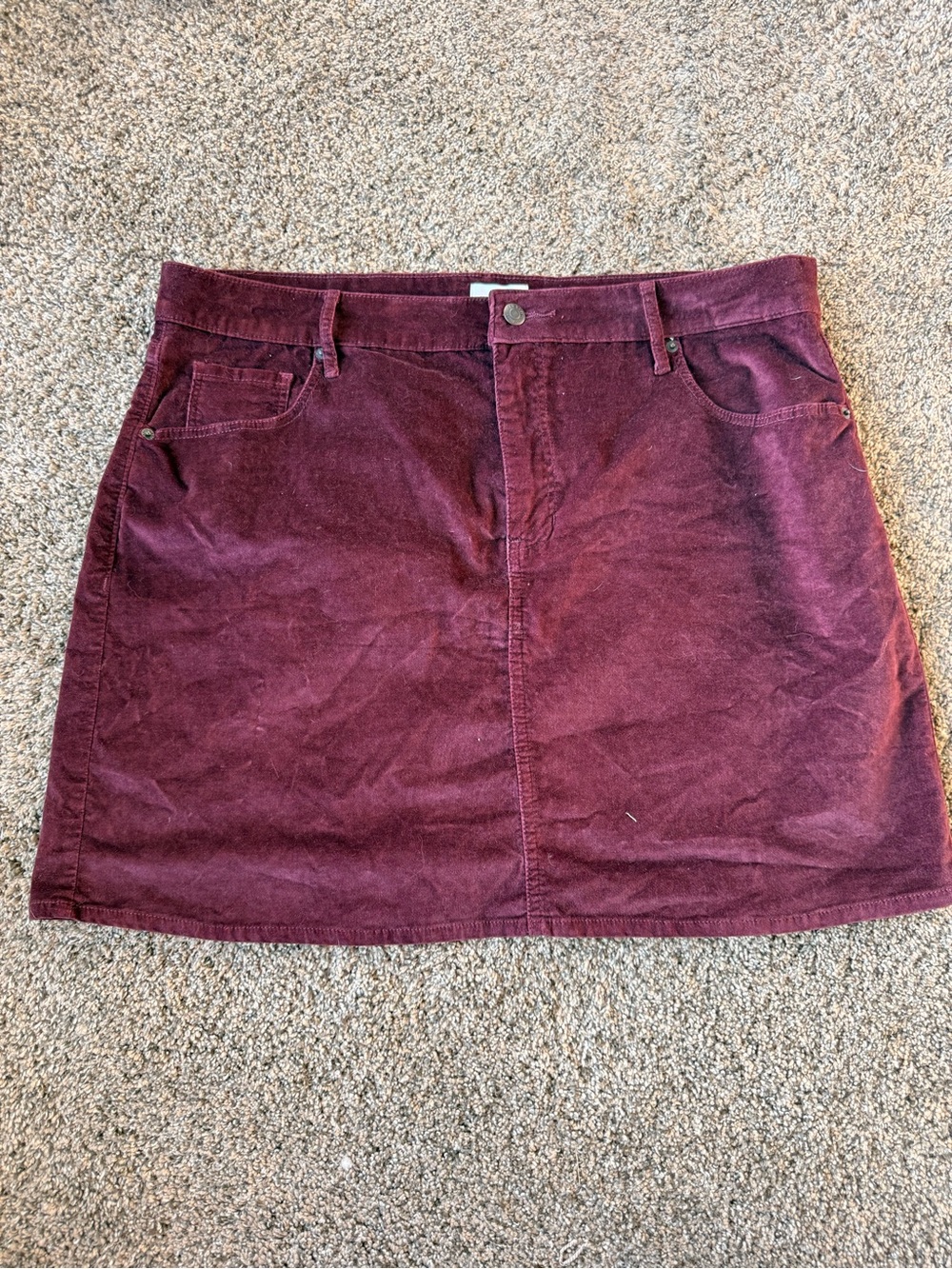 Old Navy Corduroy Mini Skirt - Wine